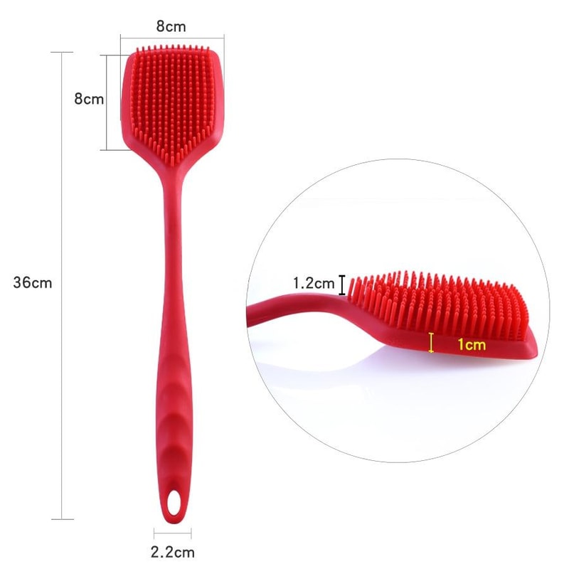 Ergonomic Silicone Dish Scrubber Pot Brush For NonScratch Kitchen Cleaning 7