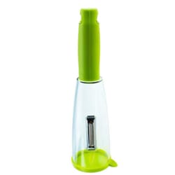 multifunctional fruit & vegetable peeler with storage box, safe kitchen peeler & grater tool