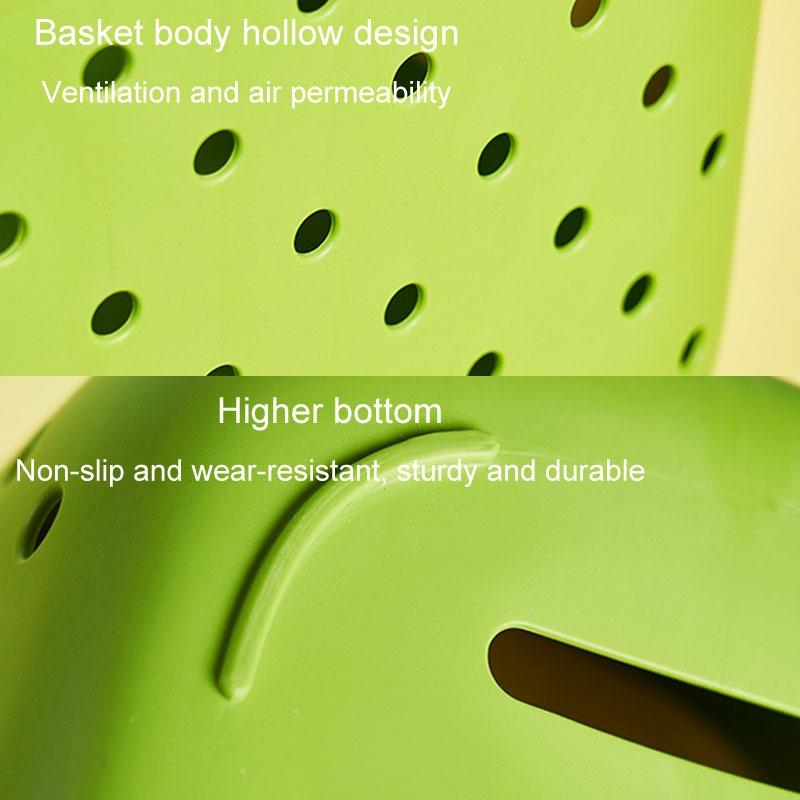 Portable Drainable Storage Basket Stackable Bathroom Kitchen Organizer 1