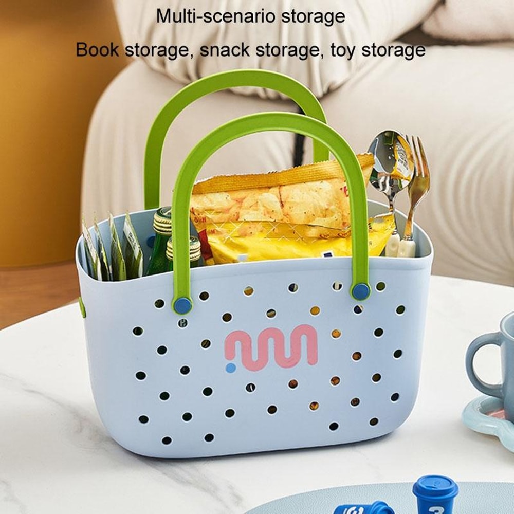 Portable Drainable Storage Basket Stackable Bathroom Kitchen Organizer 4