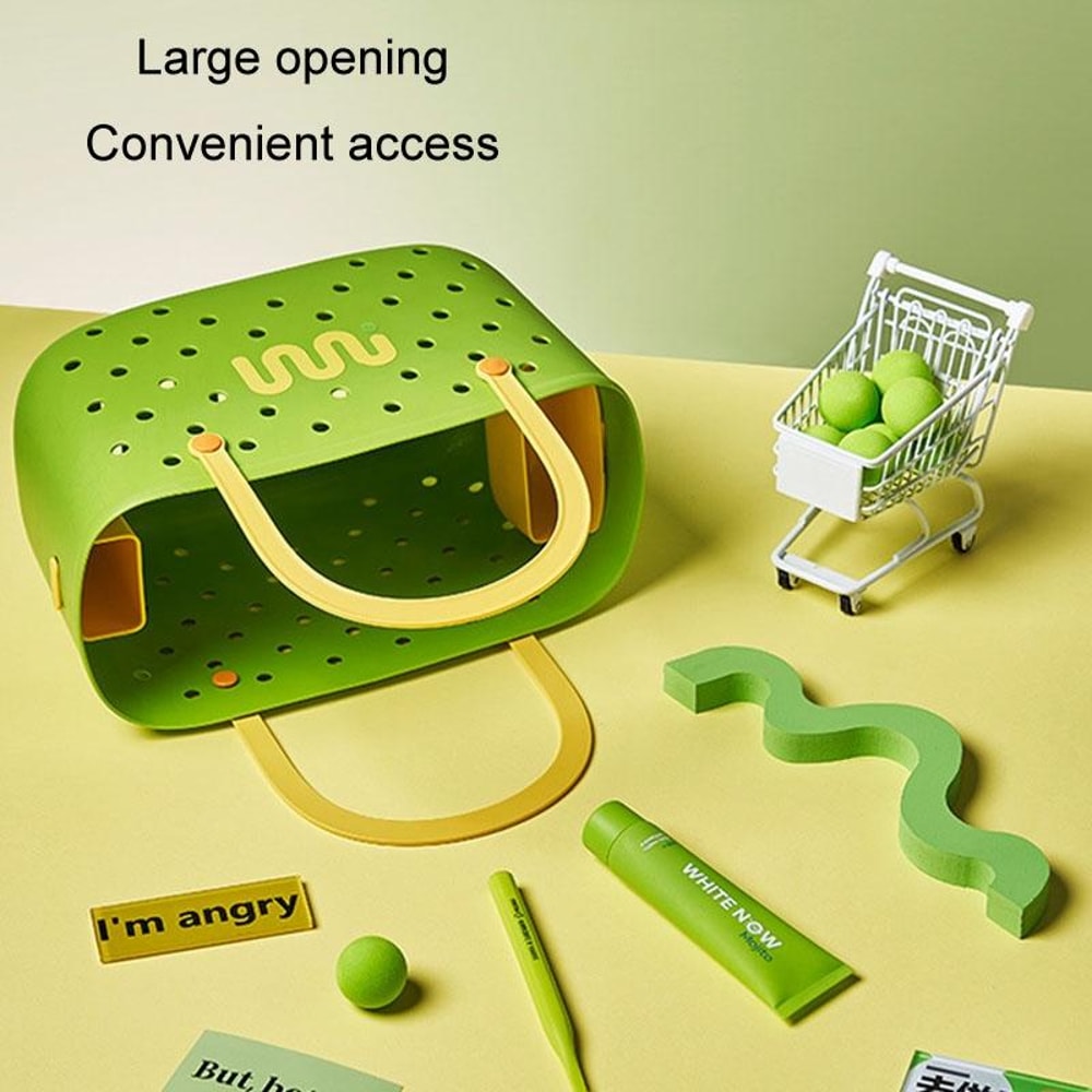 Portable Drainable Storage Basket Stackable Bathroom Kitchen Organizer 6