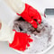 TwoTone Cleaning Gloves Durable Latex Dishwashing Gloves For Kitchen And Household Tasks 5