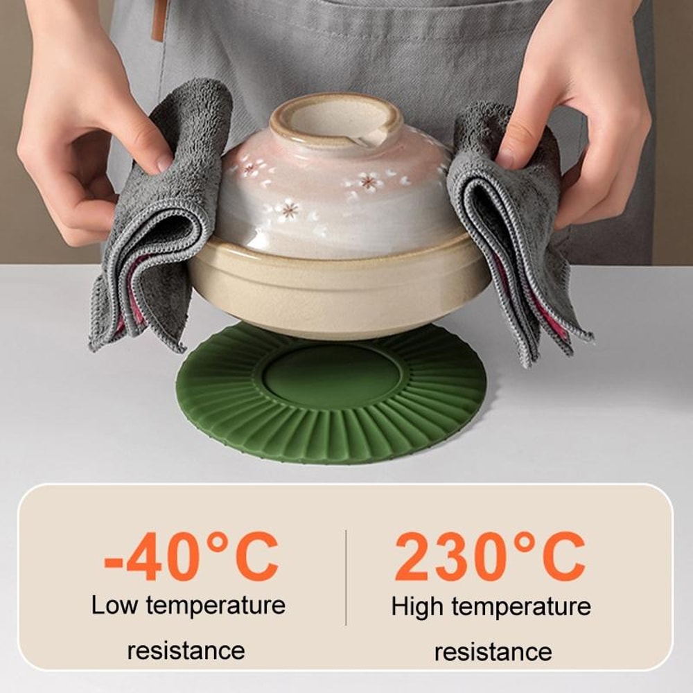 Silicone Heat Resistant Kitchen Mat Non Slip Baking And Cooking Protection Pad 6