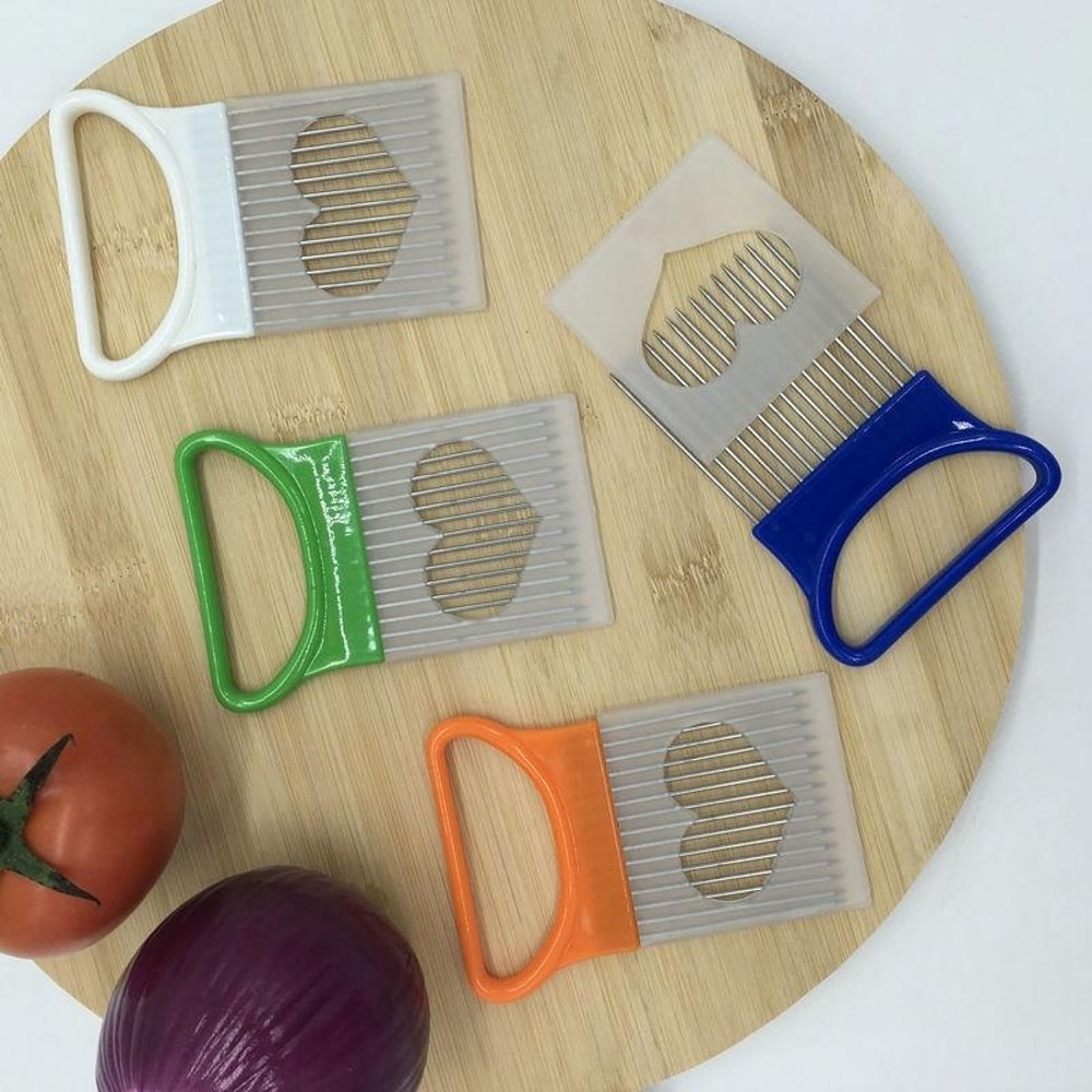 Stainless Steel Onion Holder Cutter Fork For Safe Slicing And Meat Tenderizing 0