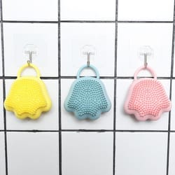 silicone cat claw shampoo brush massager for scalp & body cleansing