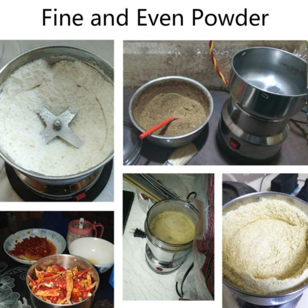 Compact Electric Stainless Steel Grinder For Herbs Spices Grains 200W Household Powder Grinder Mac 6