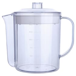 grease separator with strainer lid fat separator cup for soup, broth and cooking oil