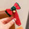 Christmas Hair Bows Spiral Hair Ties For Kids No Crease Holiday Accessories 2