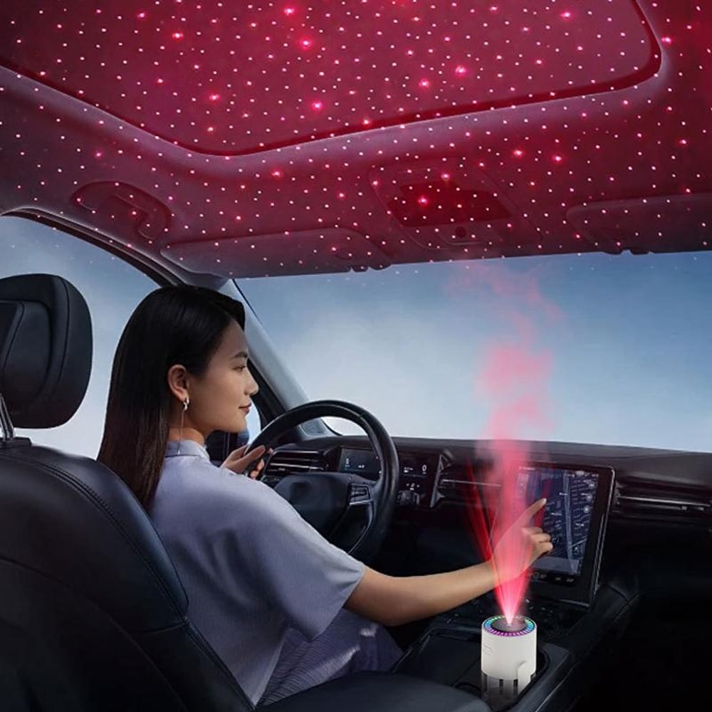 Star Projector Humidifier USB Car Diffuser Night Light Mist Maker 2