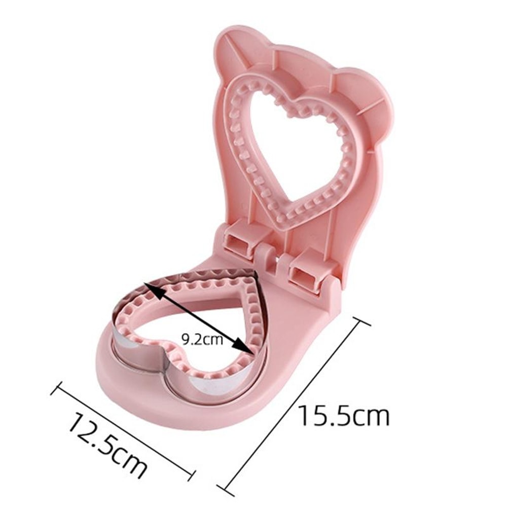 Heart Shape Sandwich Cutter And Sealer Mold For Kids Lunch DIY Baking Tool 1