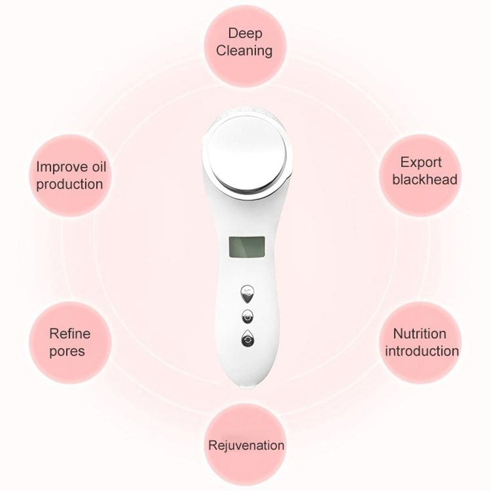 MultiFunction Facial Ion Importer Deep Cleansing Skincare Device USB Rechargeable Beauty Tool 5