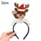 Festive Christmas Headband Set Santa Snowman Reindeer Holiday Hair Accessories 0