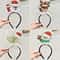 Festive Christmas Headband Set Santa Snowman Reindeer Holiday Hair Accessories 1