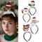 Festive Christmas Headband Set Santa Snowman Reindeer Holiday Hair Accessories 4
