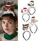Festive Christmas Headband Set Santa Snowman Reindeer Holiday Hair Accessories 4