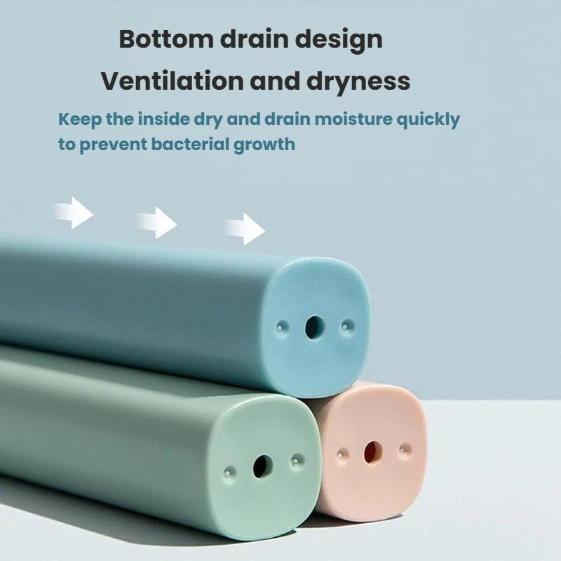 Portable Toothbrush Case Hygienic Travel Toothbrush Holder With Ventilation Drain 3