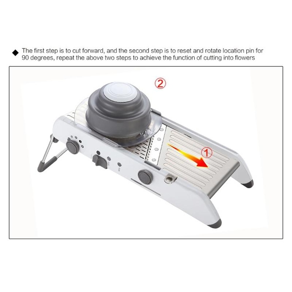 Stainless Steel Manual Vegetable Cutter Grater For Quick Kitchen Prep 13