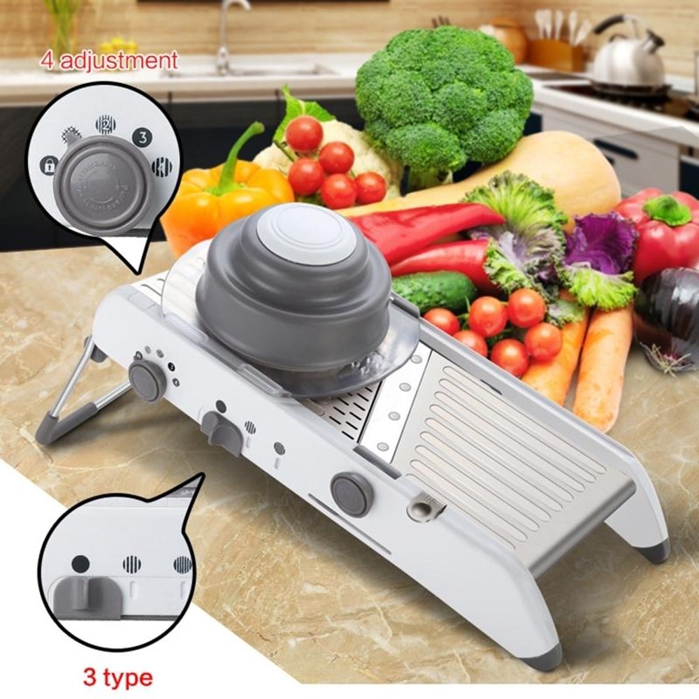 Stainless Steel Manual Vegetable Cutter Grater For Quick Kitchen Prep 3