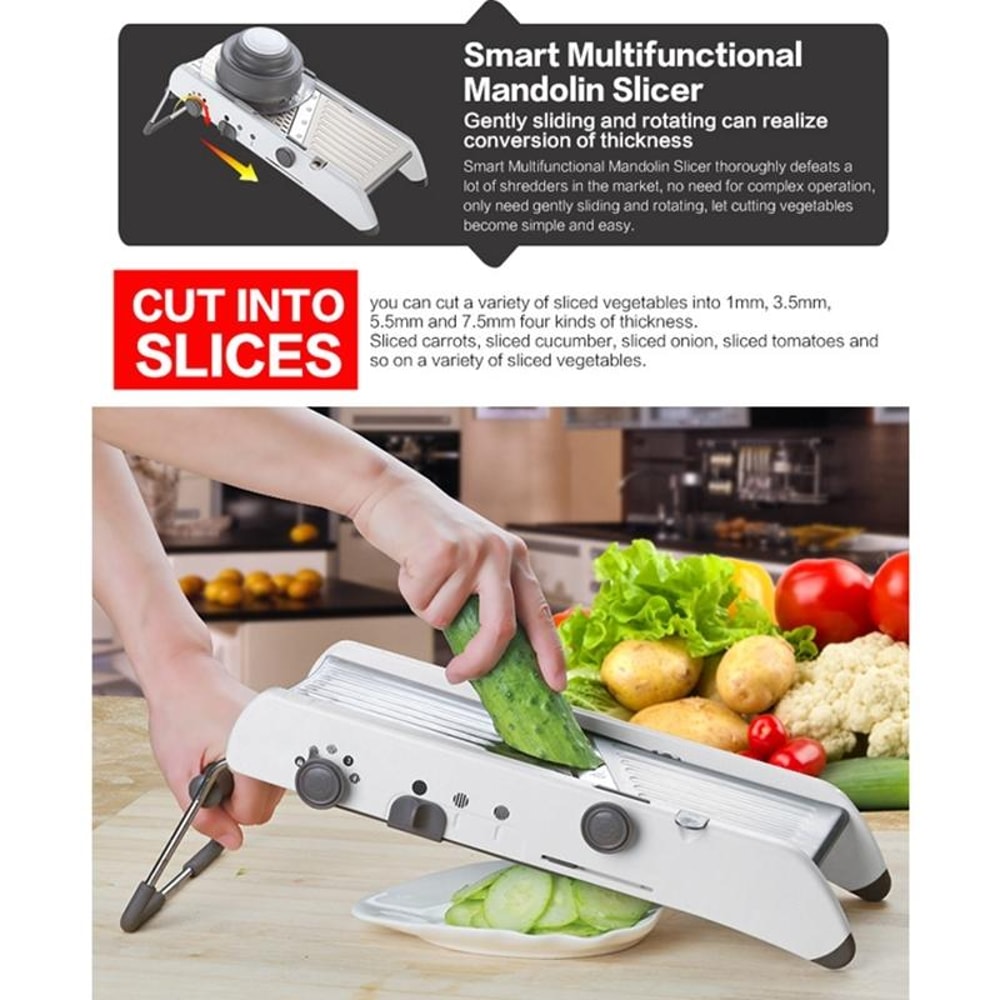 Stainless Steel Manual Vegetable Cutter Grater For Quick Kitchen Prep 5