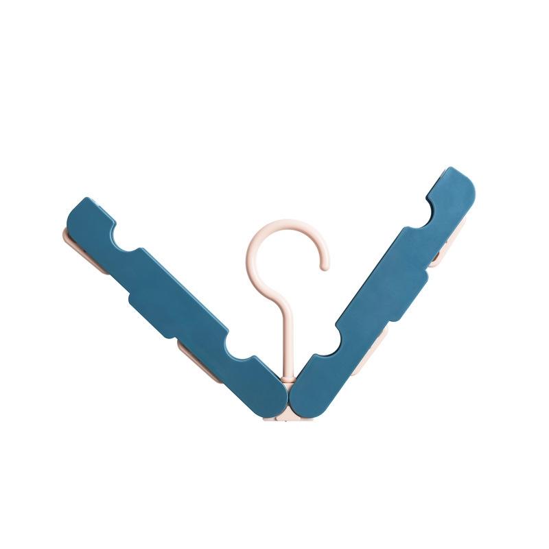 Portable Foldable Travel Clothes Hanger AntiSlip Windproof Laundry Rack 6