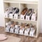 Adjustable Double Layer Shoe Rack Organizer Dustproof Space Saving Shoe Storage 3