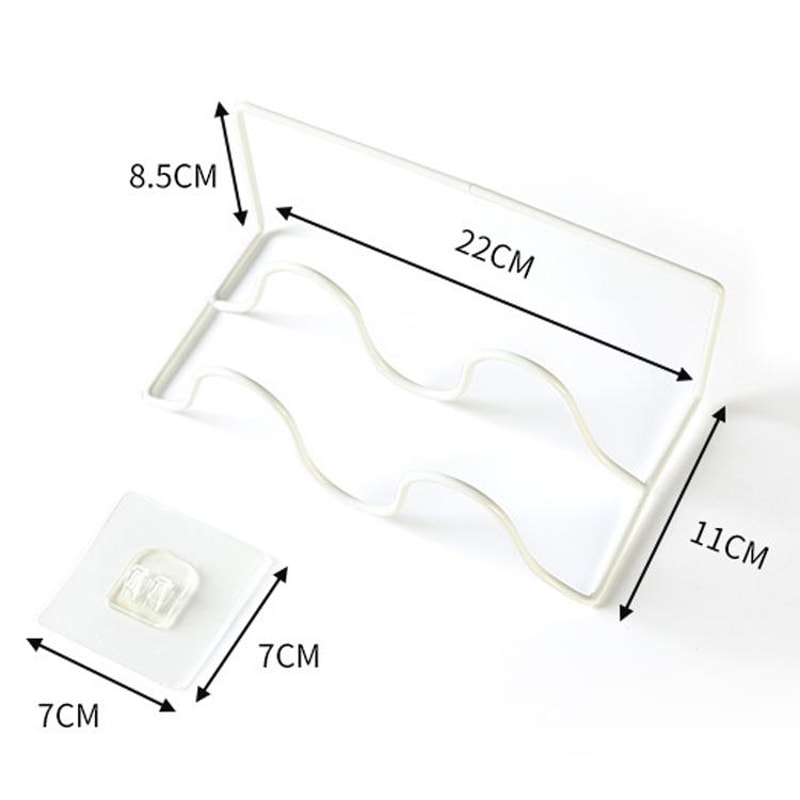 Wall Mounted Double Layer Shoe Rack Space Saving Shoe Storage Rack Organizer 2