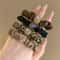 Rhinestone Elastic Hair Ties Set Stylish Hair Accessories For Women Girls 8