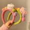 Cute Cartoon Bear Headband Soft Plush Hairband For Girls Elastic Hair Accessory 3