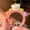 Cute Cartoon Bear Headband Soft Plush Hairband For Girls Elastic Hair Accessory 7