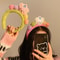 Cute Cartoon Bear Headband Soft Plush Hairband For Girls Elastic Hair Accessory 6