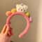 Cute Cartoon Bear Headband Soft Plush Hairband For Girls Elastic Hair Accessory 2