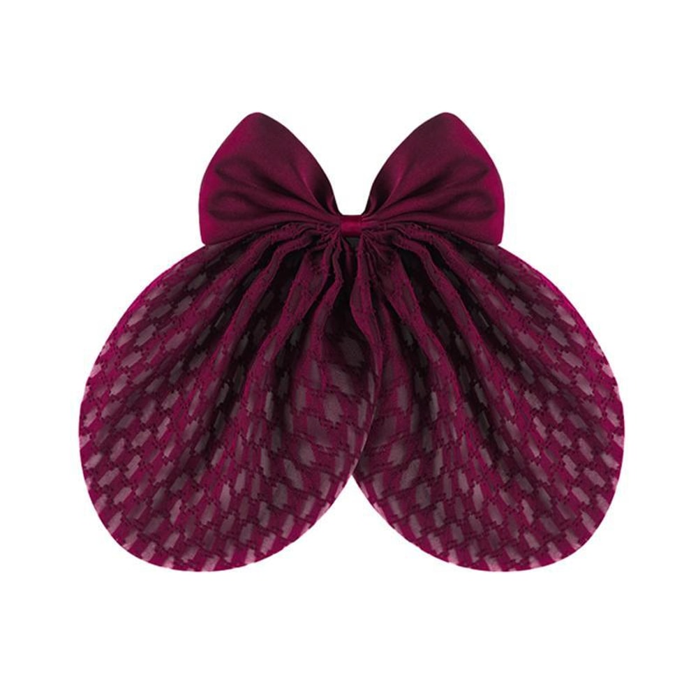 Sweet Ribbon Bow Hair Clip Duckbill Cute Hair Accessory For Girls 2