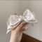 Satin Bow Hair Clip Elegant Ponytail Holder Soft Hair Bow Clip For Girls And Women 1