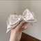 Satin Bow Hair Clip Elegant Ponytail Holder Soft Hair Bow Clip For Girls And Women 1