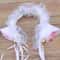 Cute Lace Cat Ears Headband For Women Girls Cosplay Hair Accessory 3