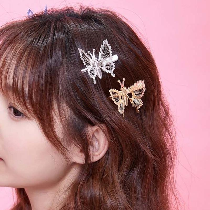 FlutterGlow Butterfly Hair Clip Moving Wing Bangs Pin Decorative Hair Accessory 6
