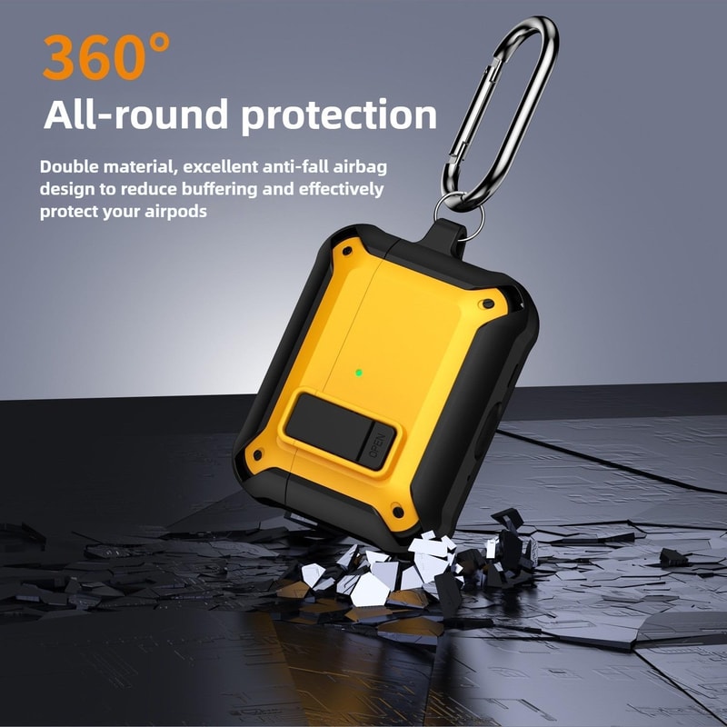 AirPods Pro Case With Lock Protective Cover For Everyday Drop And Scratch Defense 5