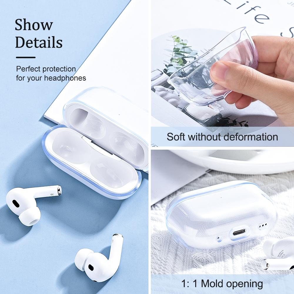 Crystal Clear TPU AirPods Pro Case Cover