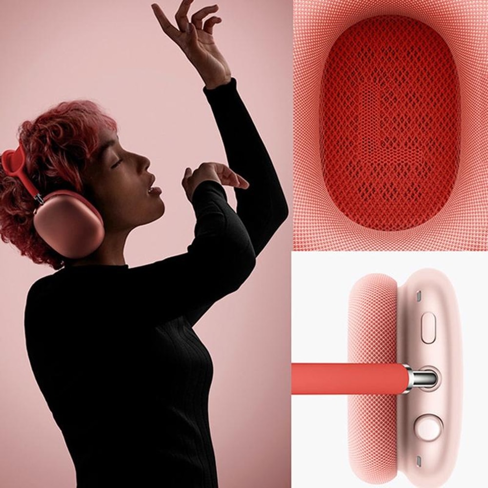 Light Gray AirPods Max Replacement Ear Pads With Mesh Comfort And Magnetic Fit 3