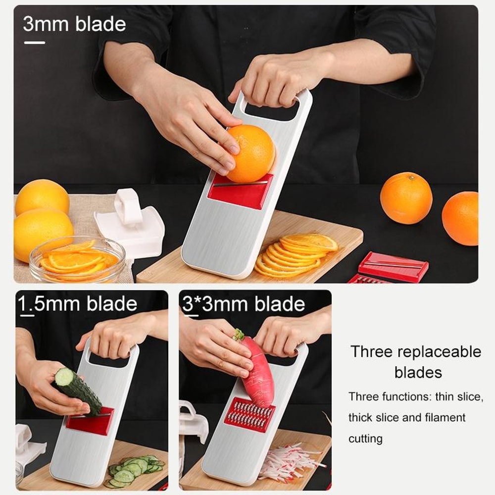 Multifunctional Vegetable Cutter Stainless Steel Food Slicer Potato Grater 2
