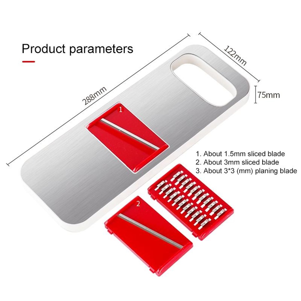 Multifunctional Vegetable Cutter Stainless Steel Food Slicer Potato Grater 3