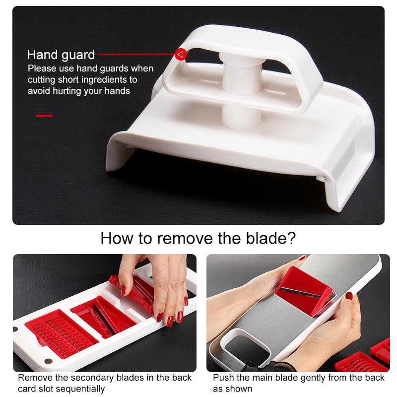 Multifunctional Vegetable Cutter Stainless Steel Food Slicer Potato Grater 5