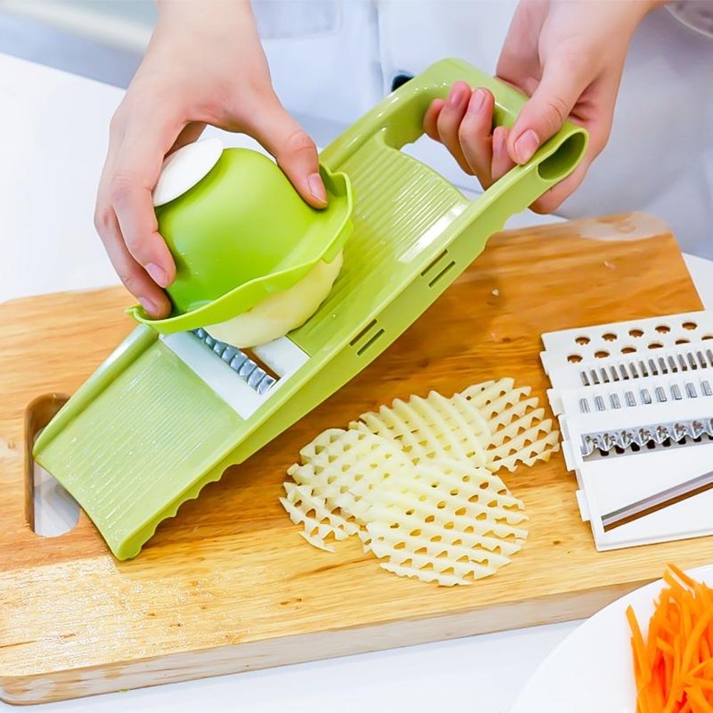 Multifunctional Vegetable Cutter Stainless Steel Food Slicer & Potato Grater
