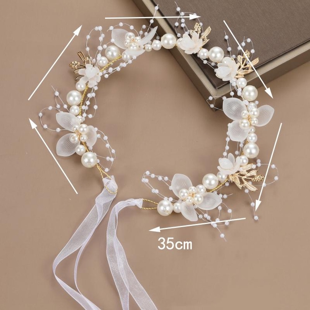 Boho Floral Hair Wreath Headband For Birthdays Weddings Performances 6