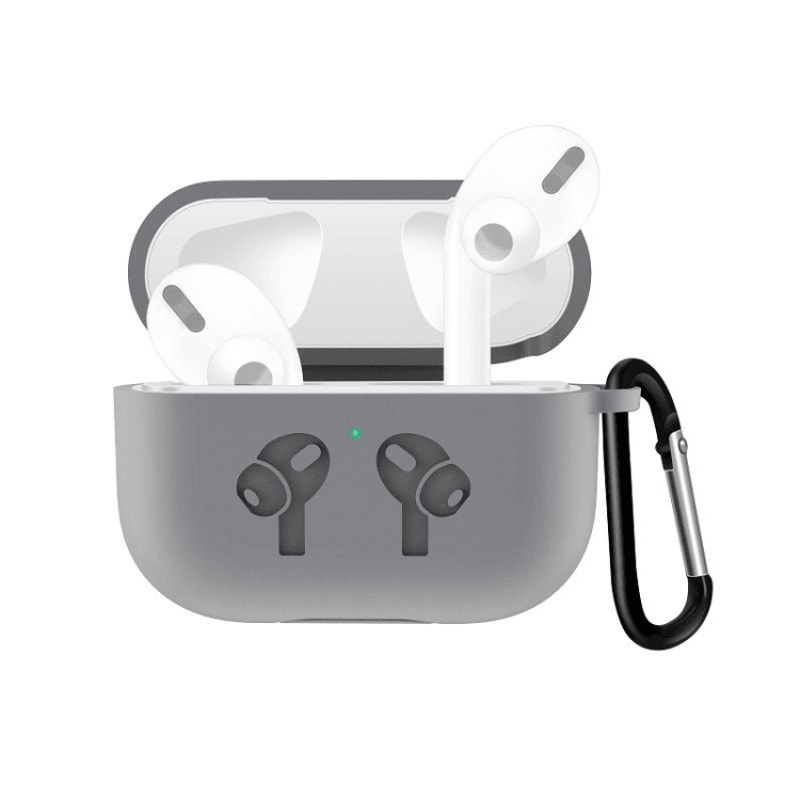 Silicone AirPods Pro Case With Flip Cover And Anti Drop Carabiner 4