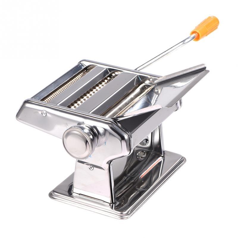 Manual Pasta Maker Machine Stainless Steel Hand Crank Noodle Roller Cutter 2