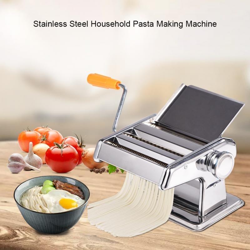 Manual Pasta Maker Machine Stainless Steel Hand Crank Noodle Roller Cutter 5