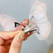 Butterfly Spring Hair Clip For Girls Cute Butterfly Hairpin Pearl Kids Hair Accessory 7