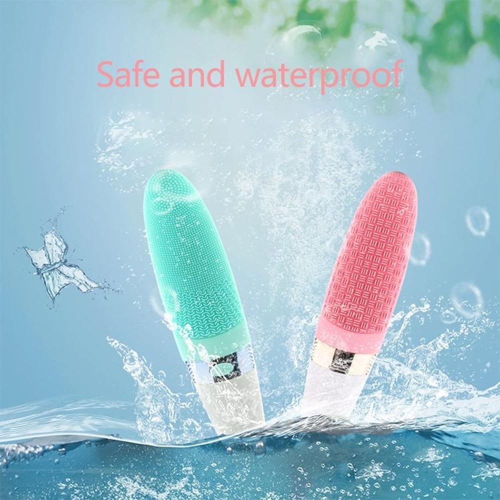 Waterproof Silicone Electric Body Brush With Vibration Deep Clean For Sensitive Skin 5