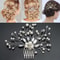 Elegant Pearl Bridal Hair Comb With Rhinestone Crown Design Wedding Hair Accessories 2